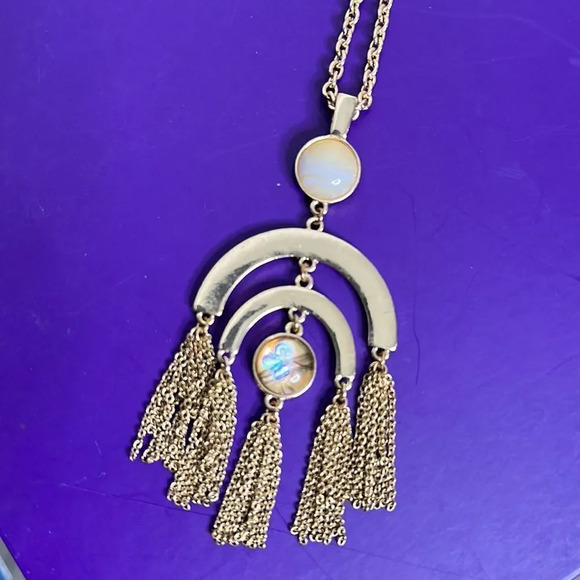 Gold Long Chain Necklace - Picture 1 of 7